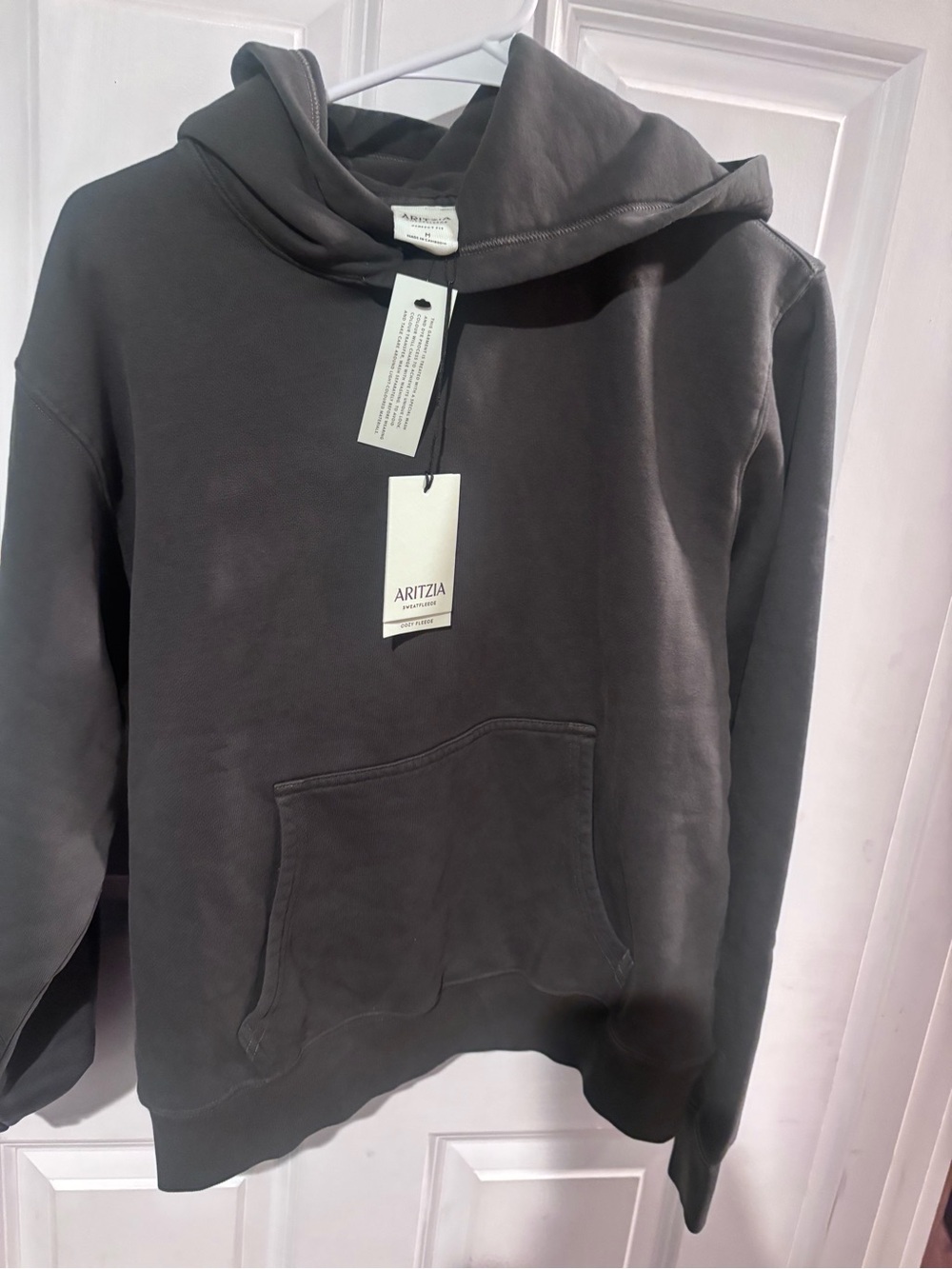 Aritzia Dark Gray Hooded Sweatshirt